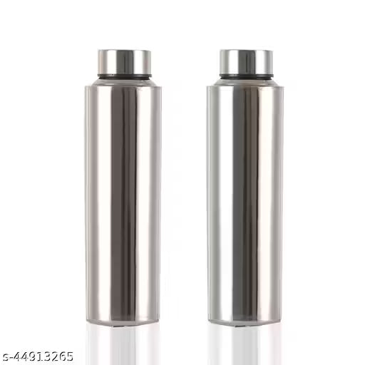 JASMIT Stainless Steel Fridge Water Bottle Pack of 2