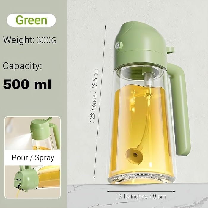 2-in-1 Oil Sprayer & Dispenser Bottle
