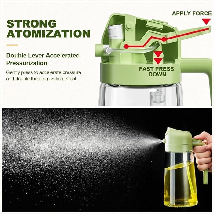 2-in-1 Oil Sprayer & Dispenser Bottle