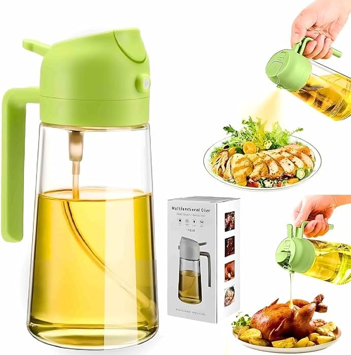 2-in-1 Oil Sprayer & Dispenser Bottle