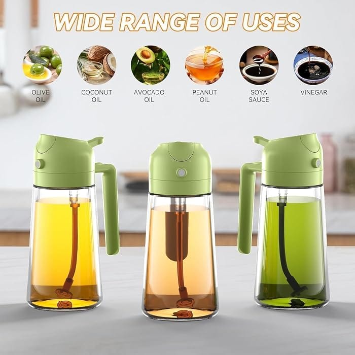2-in-1 Oil Sprayer & Dispenser Bottle