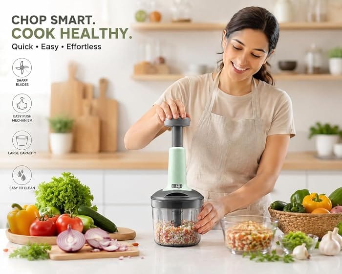 650ML Manual Push Food Chopper