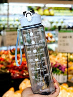 Motivational 900ML Non-Toxic Sipper Water Bottle (Pack of 2)