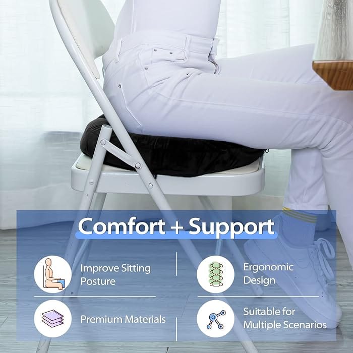 DEBIK Premium Memory Foam Donut Seat Cushion