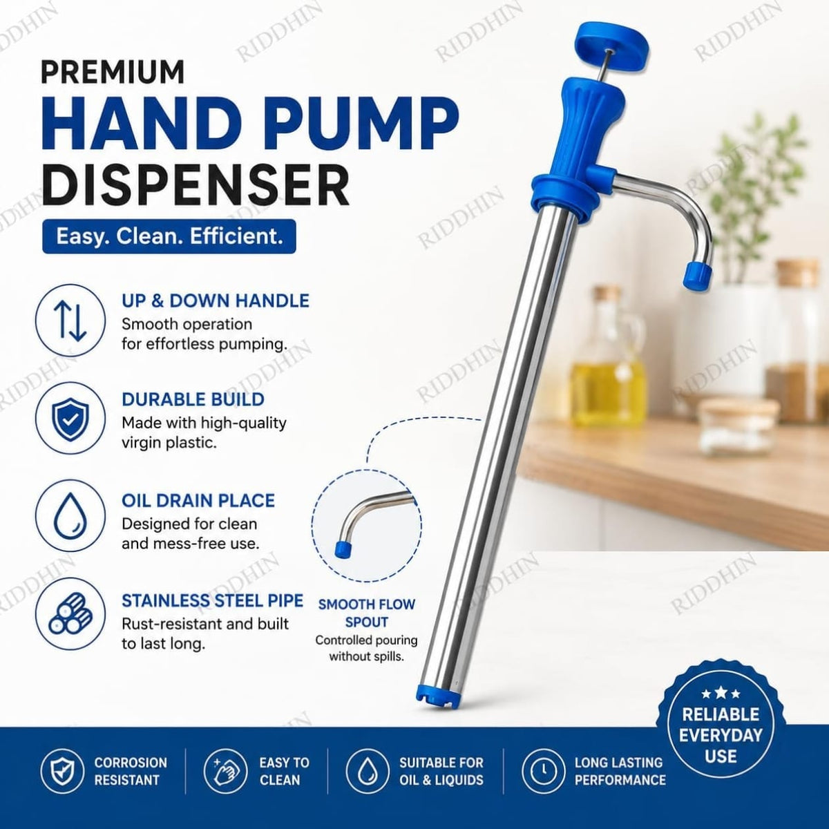 Stainless Steel Oil Pump Dispenser