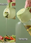 Oil Sprayer And Dispenser Bottle for Kitchen,2 in 1 Olive Oil Mist Sprayer and Oil Dispenser for Cooking,BBQ, Air Fryer, Salad, Frying, Baking(multicolor)