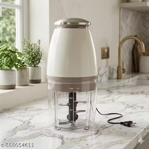 Easy Multipurpose Choppeer, Fruits & Vegetable Cutter Choopper for Kitchen, Electric Food Chhopper, Food Processor Blender Mixer & Grinder Capsule Cutter